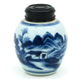 A Blue and White Ginger Jar