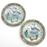 A Pair of Polychrome Plates