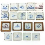 A Collection of 17th - 18th Century Tiles
