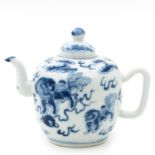 A Blue and White Teapot