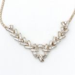 A 14KG Ladies Diamond Necklace 5 Carat Total Weight