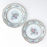 A Pair of Famille Rose Plates