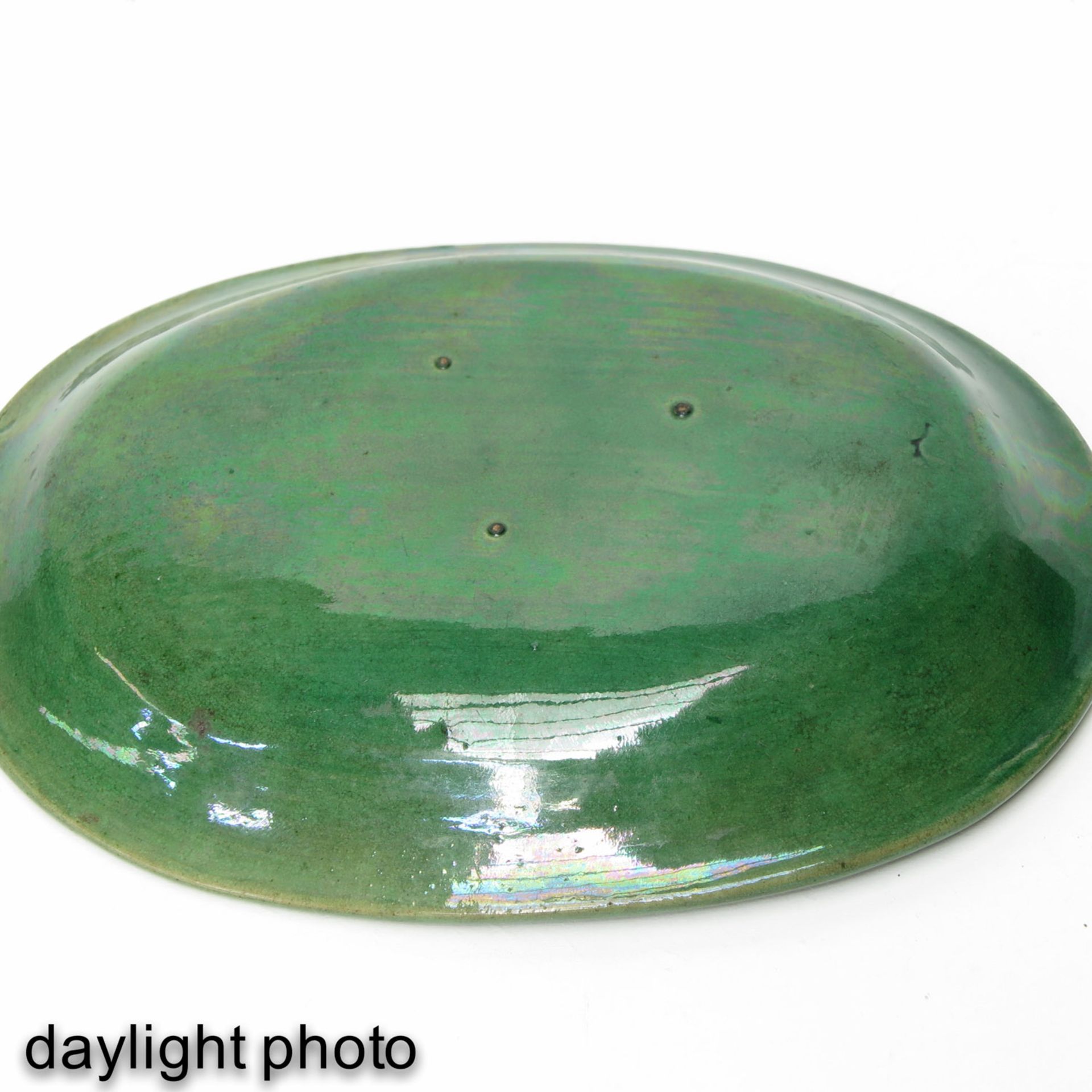 A Small Green Glaze Tray - Bild 4 aus 5