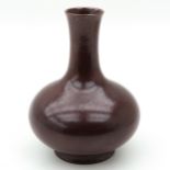 A Dark Ox Blood Vase