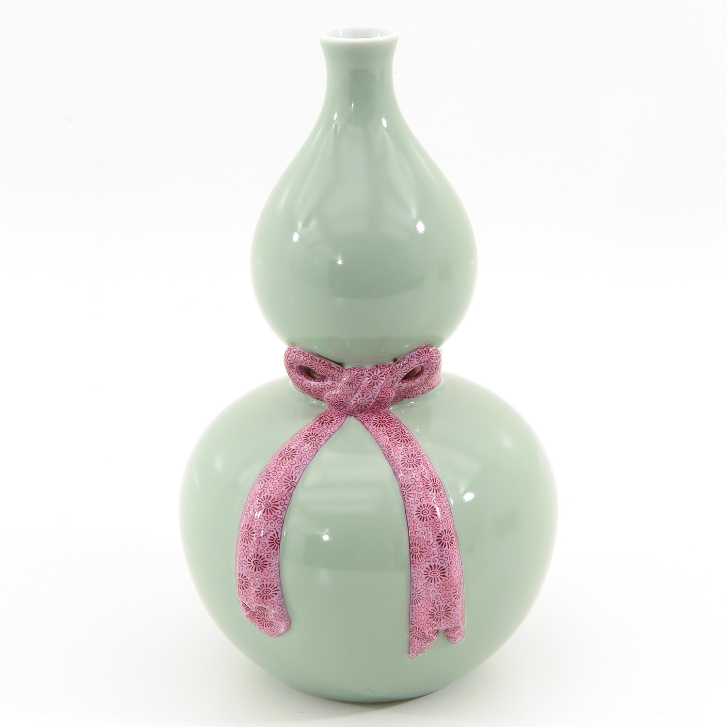 A Celadon Gourd Vase