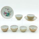 A Collection of Cups and Saucers