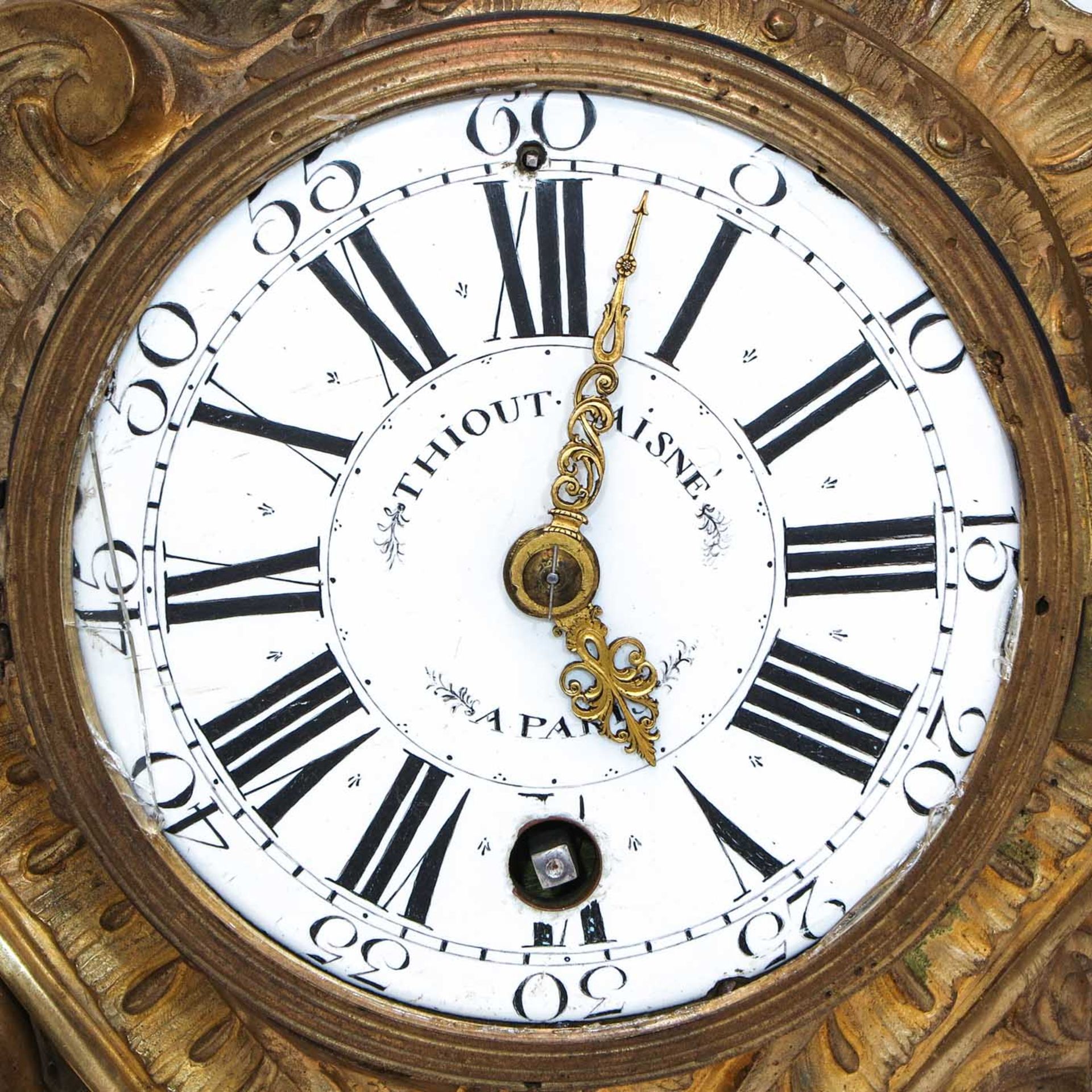 A Signed Louis XV Cartel Clock - Bild 2 aus 4