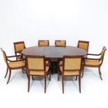A Mahogany Table and 8 Chairs