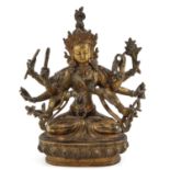 A Bronze Buddha Sculpture