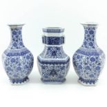 Three Chinese Vases