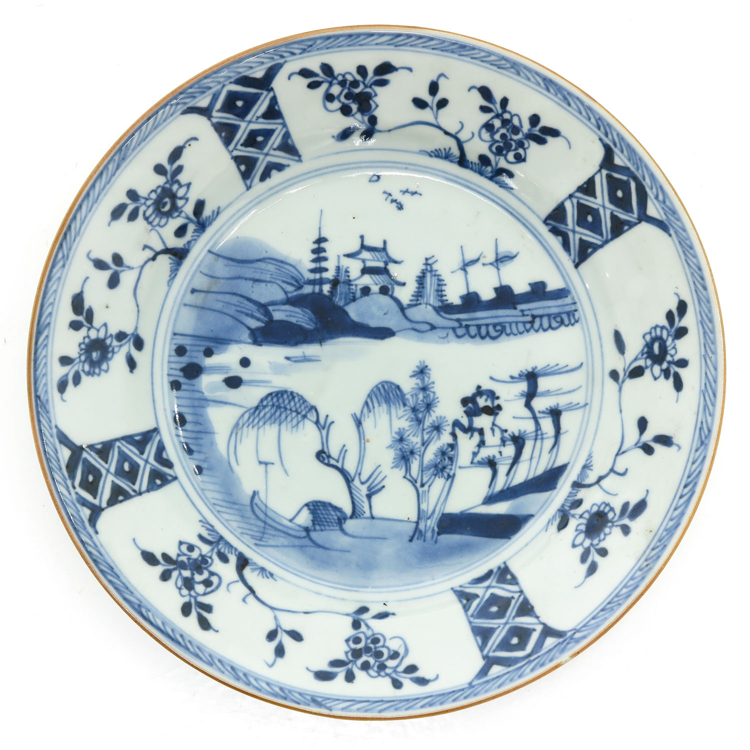 Three Blue and White Plates - Image 3 of 8