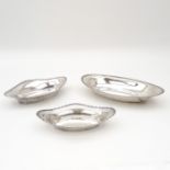 A Collection of Three Silver Presentation Plates