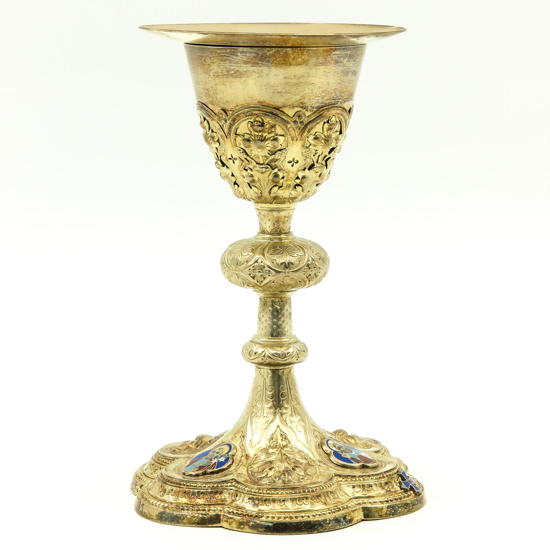 A Gilt Silver Chalice - Bild 5 aus 5