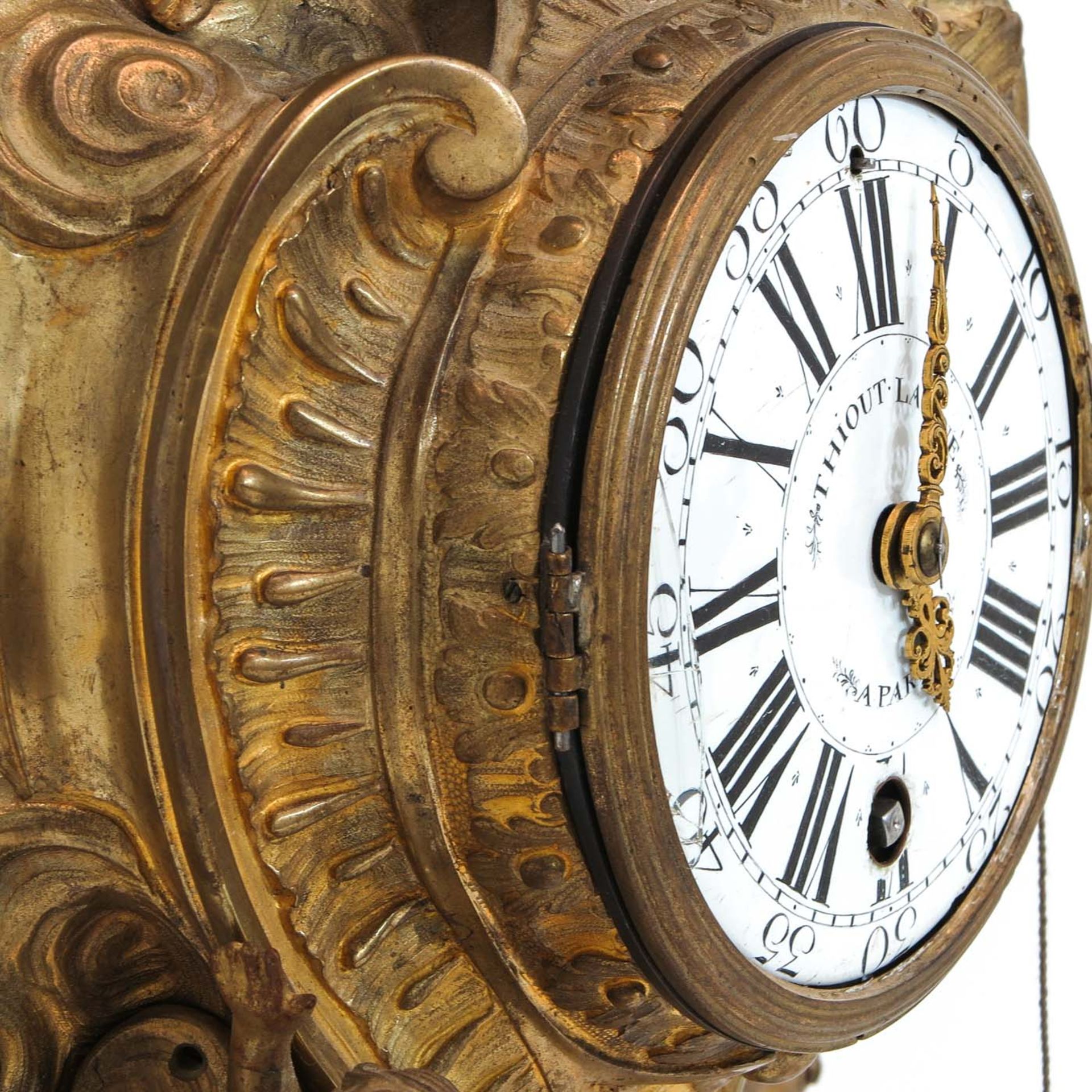 A Signed Louis XV Cartel Clock - Bild 3 aus 4