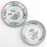 Two Famille Rose Plates