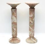 A Pair of Marble Pedestals