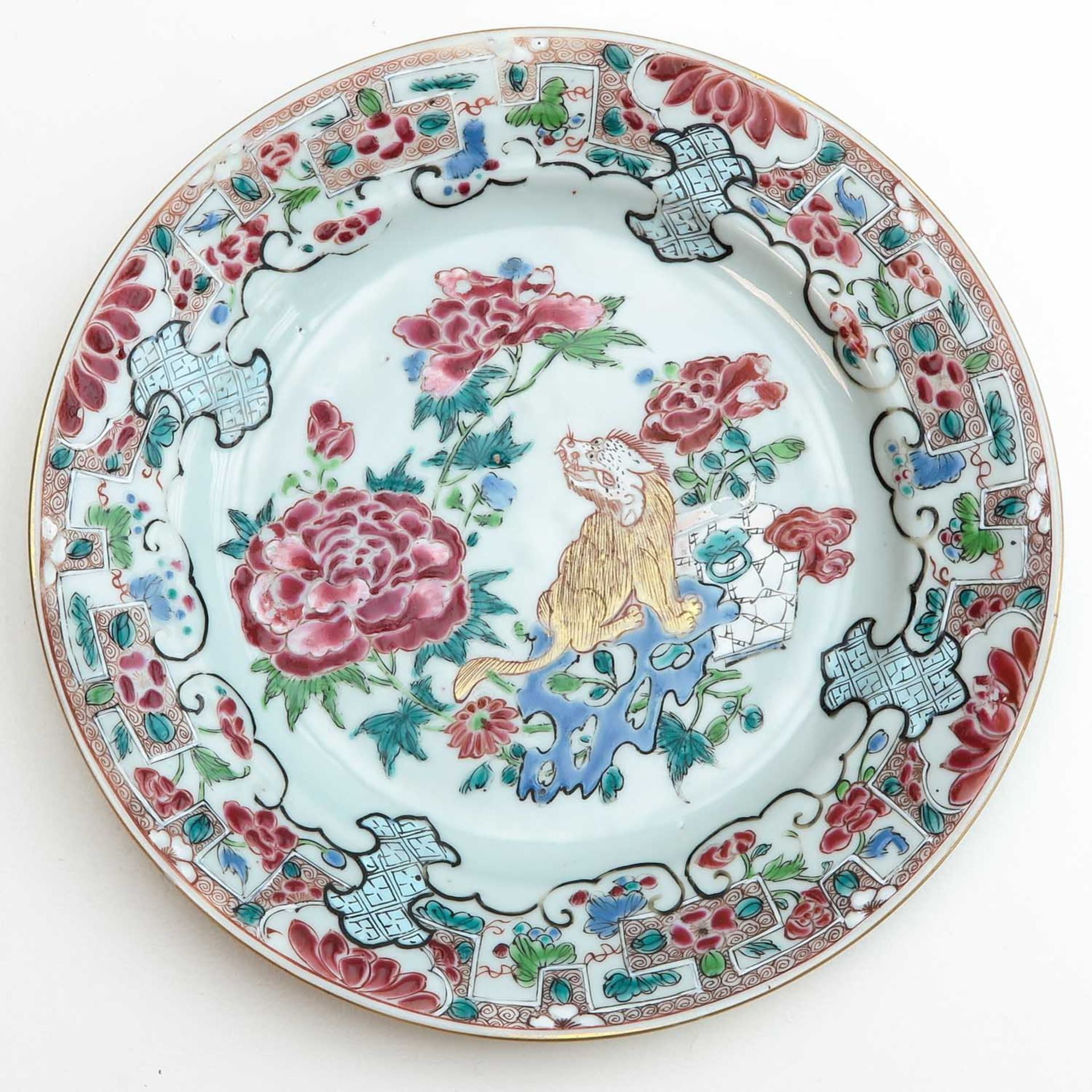 A Famille Rose Plate