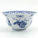 A Blue and White Flared Rim Bowl