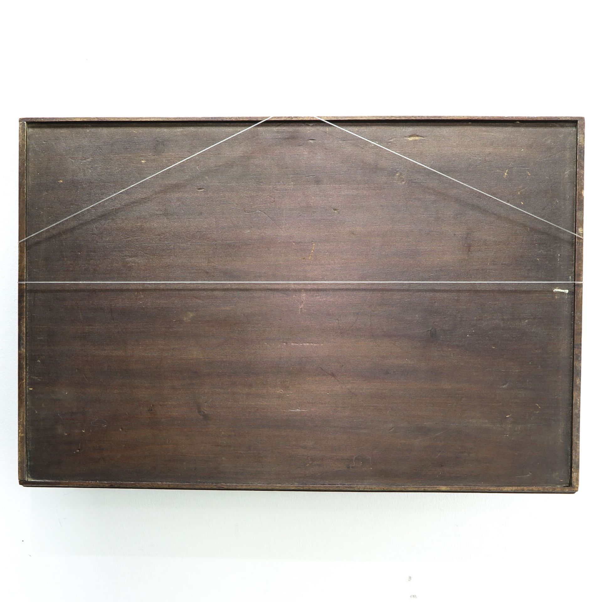 A Signed Galle Marquetry Tray - Bild 2 aus 4