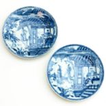 Two Blue and White Plates