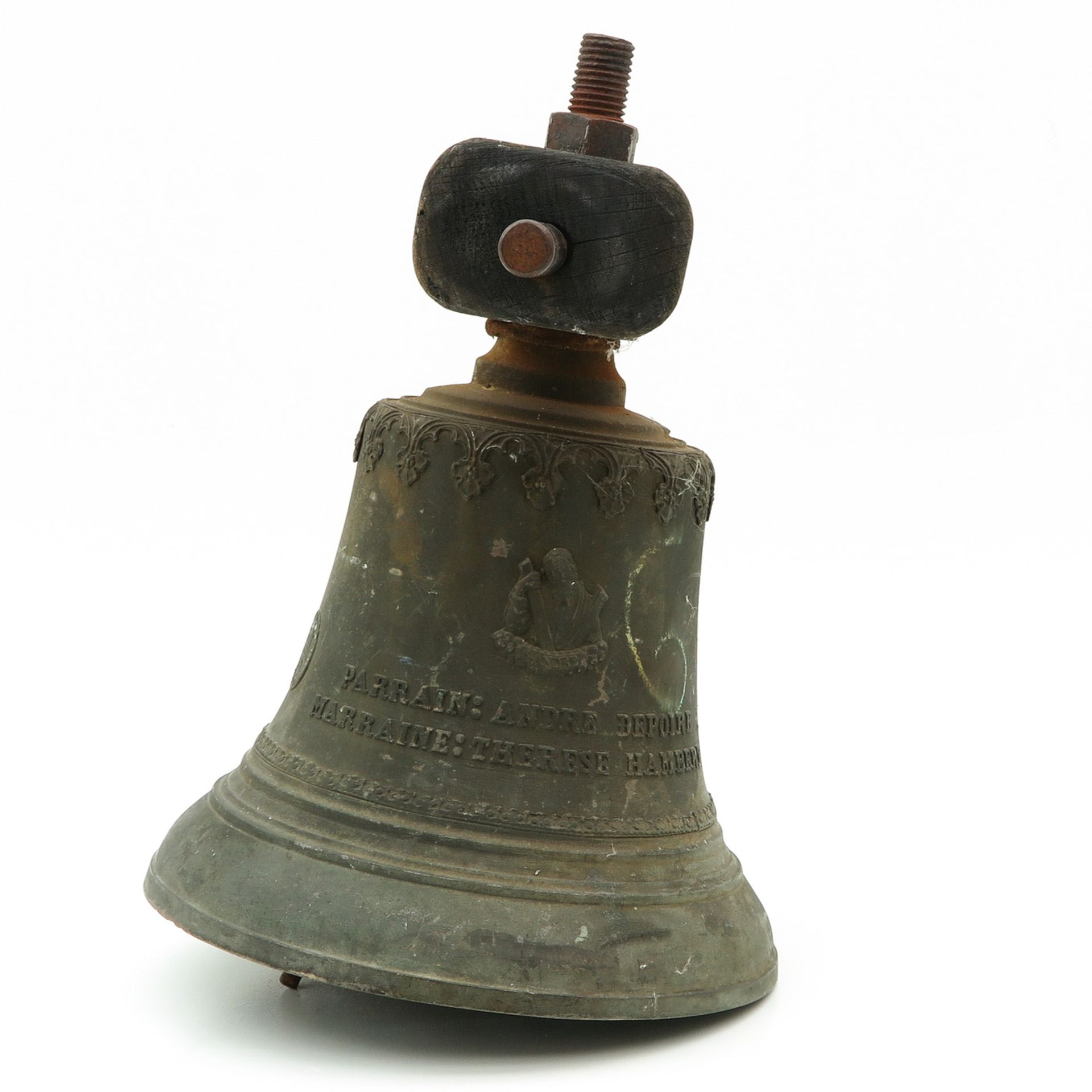 A Bronze Monastery Bell Dated 1929 - Bild 4 aus 4