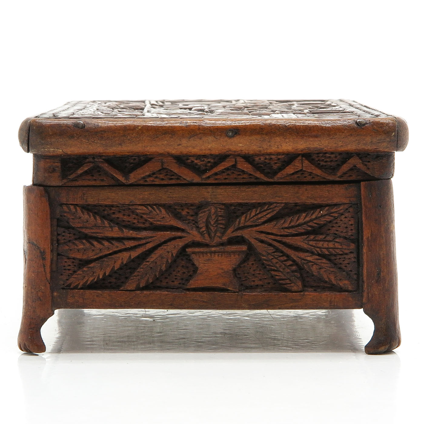 A Carved Folk Art Trunk - Image 2 of 8