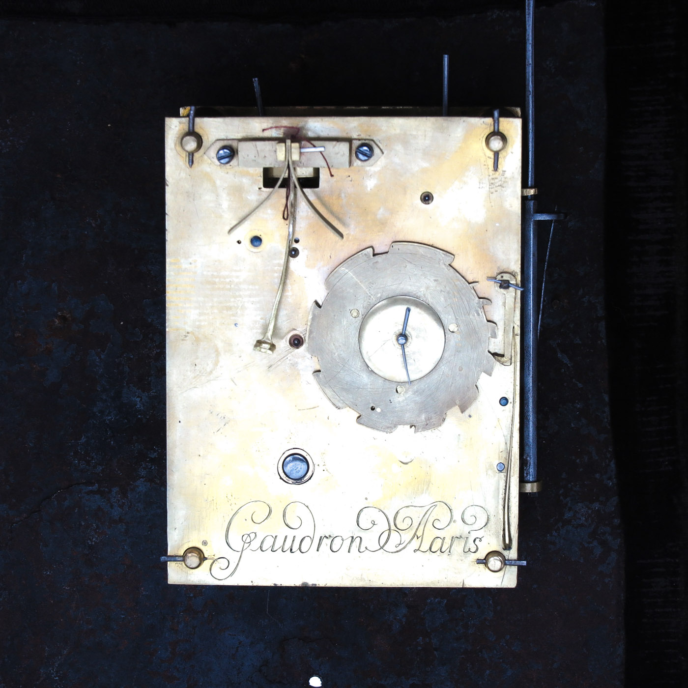 A Signed 17th Century French Religious Clock - Image 8 of 9