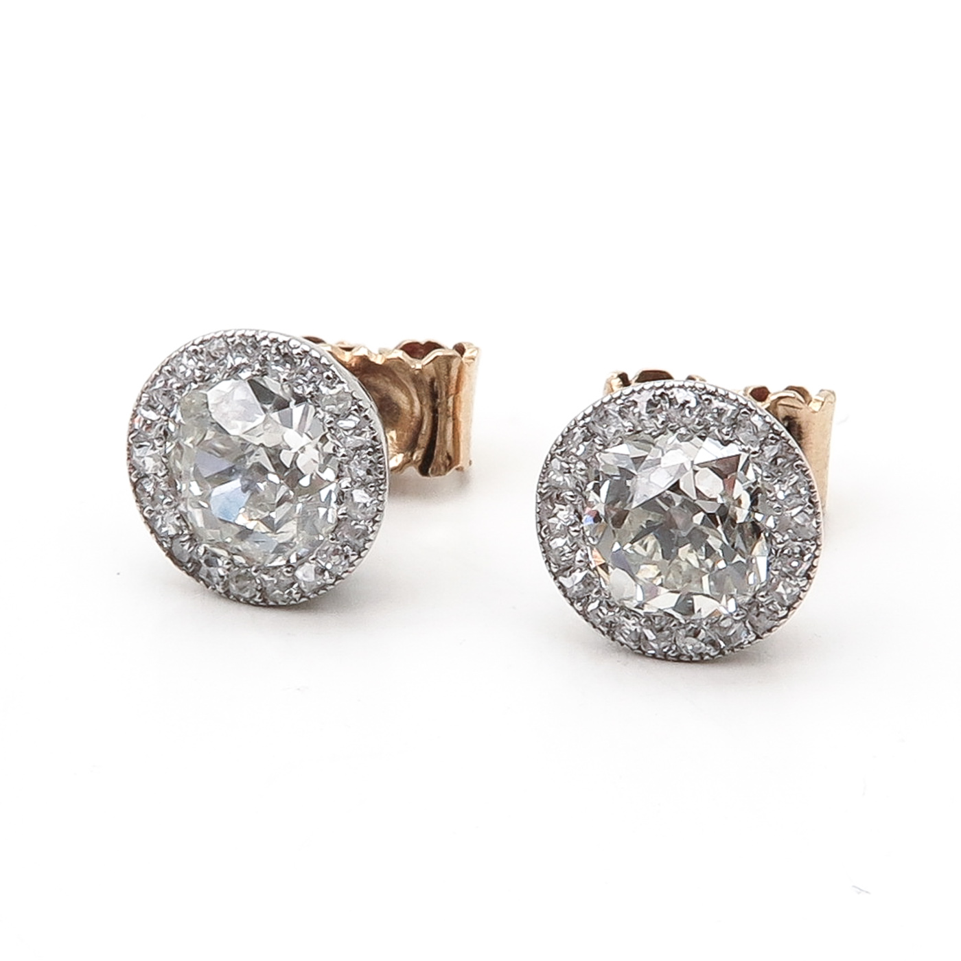 A Pair of Diamond Earrings