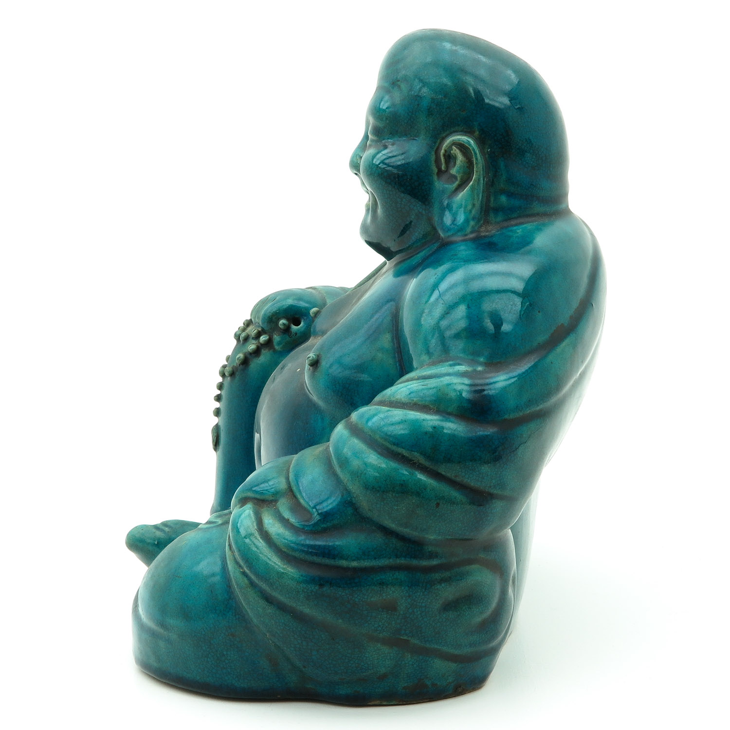 A Hotai Buddha Sculpture - Image 2 of 8