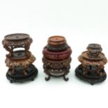 A Diverse Collection of Wood Carved Bases