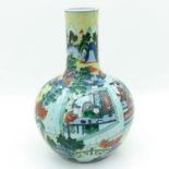 A Large Polychrome Vase