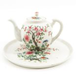 A Famille Rose Teapot and Platter