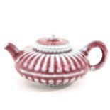 A Ribbed Teapot