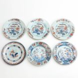 A Collection of 6 Imari Plates