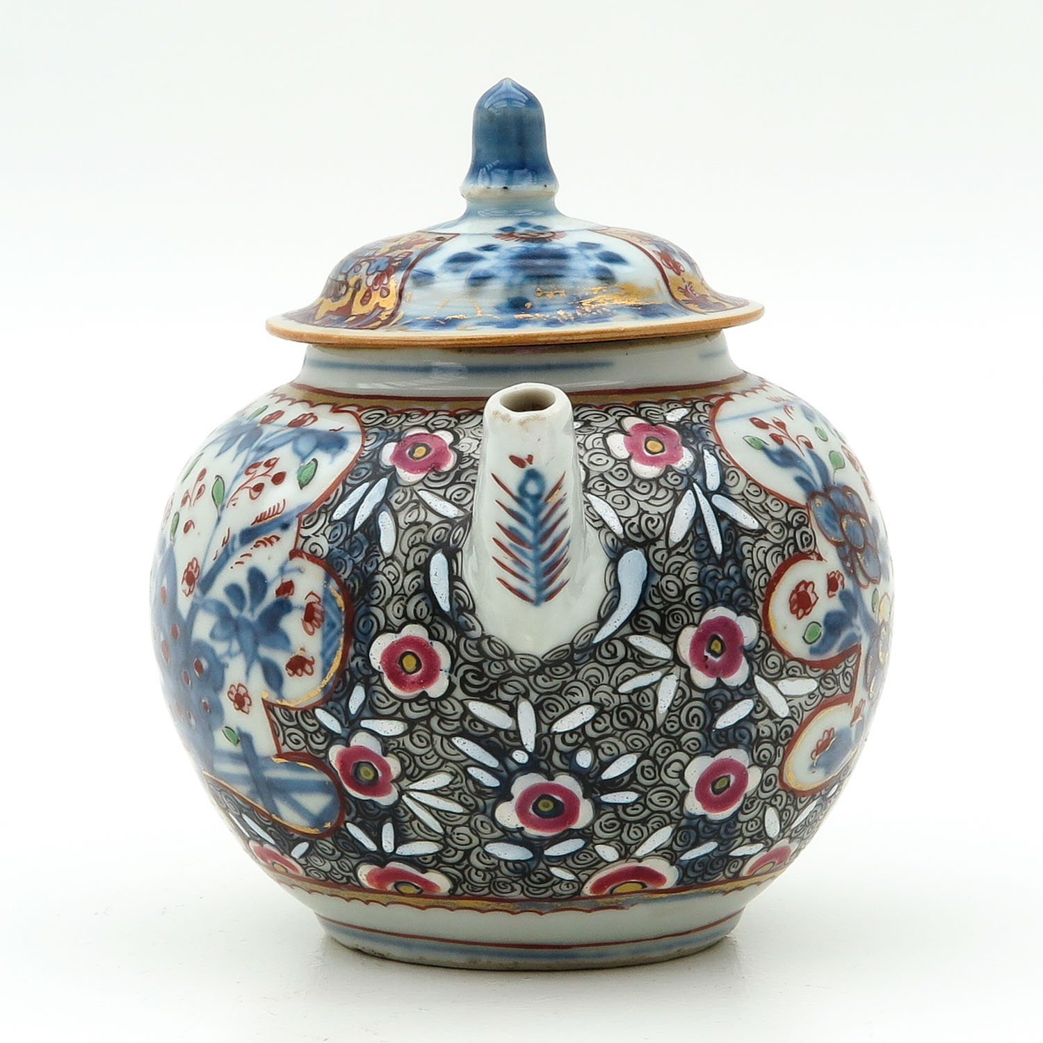 A Polychrome Teapot - Image 4 of 9