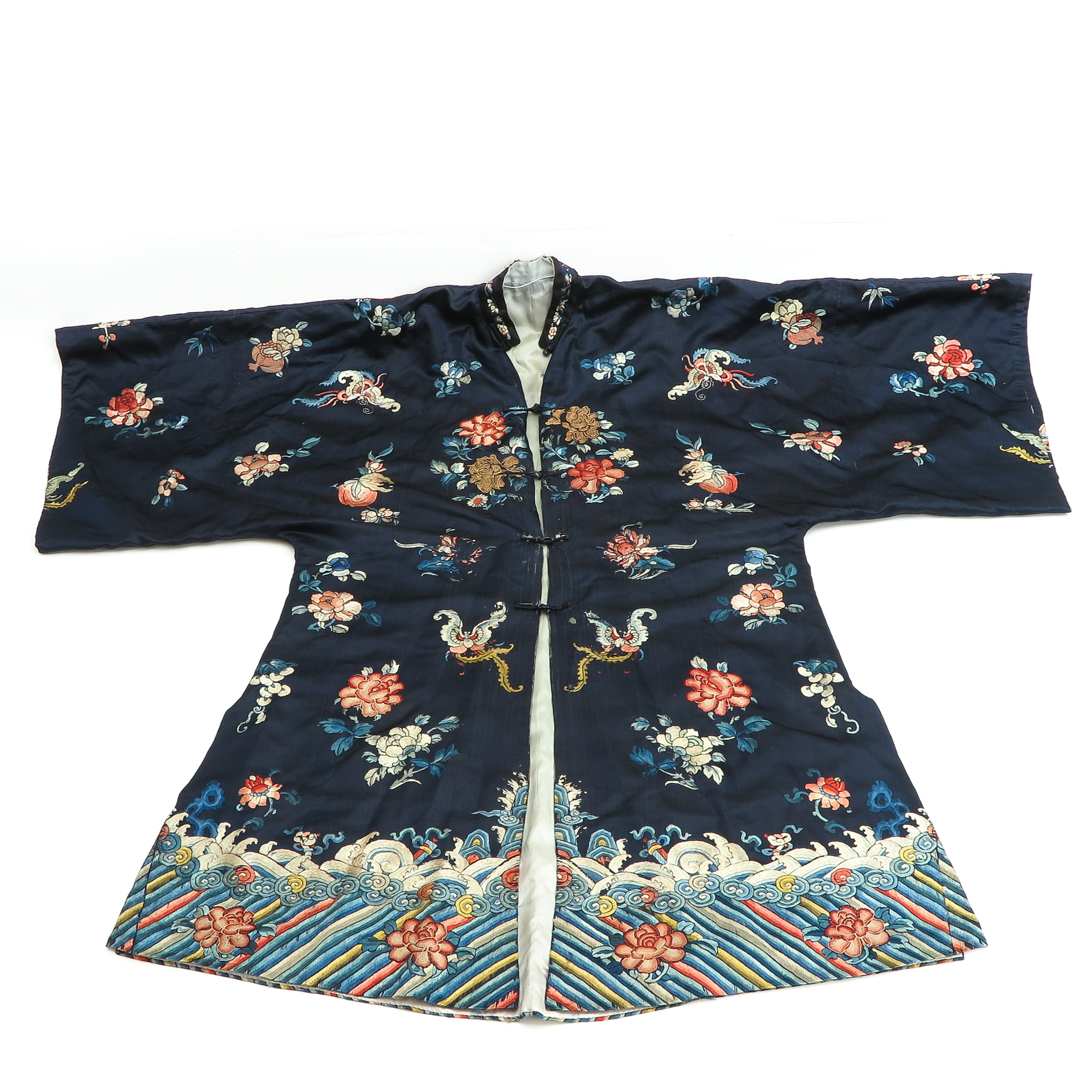 Two Silk Embroidered Robes - Image 2 of 8