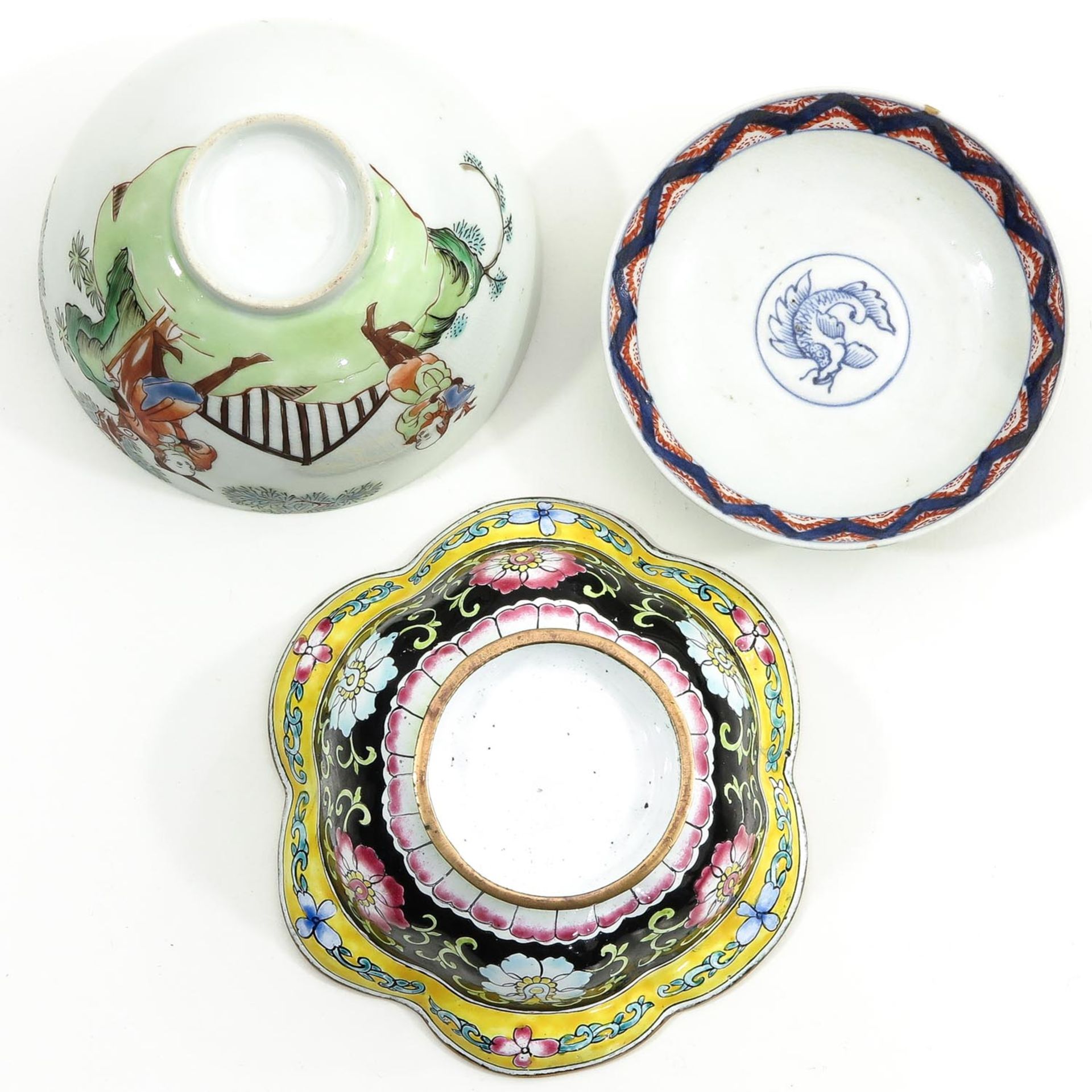 A Cup with Cover and Cloisonne Bowl - Bild 6 aus 9