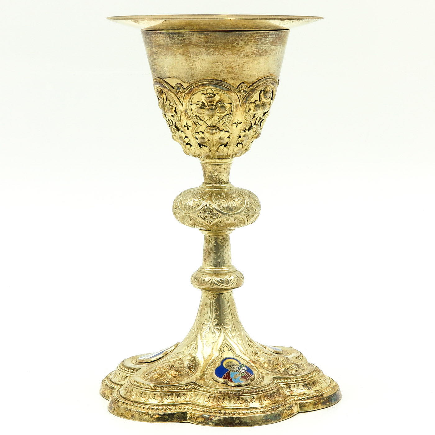 A Gilt Silver Chalice - Image 4 of 5