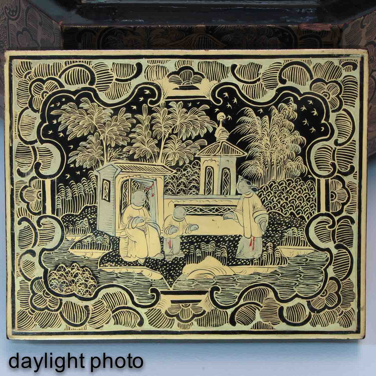 A Chinese Lacquer Game Box - Image 10 of 10