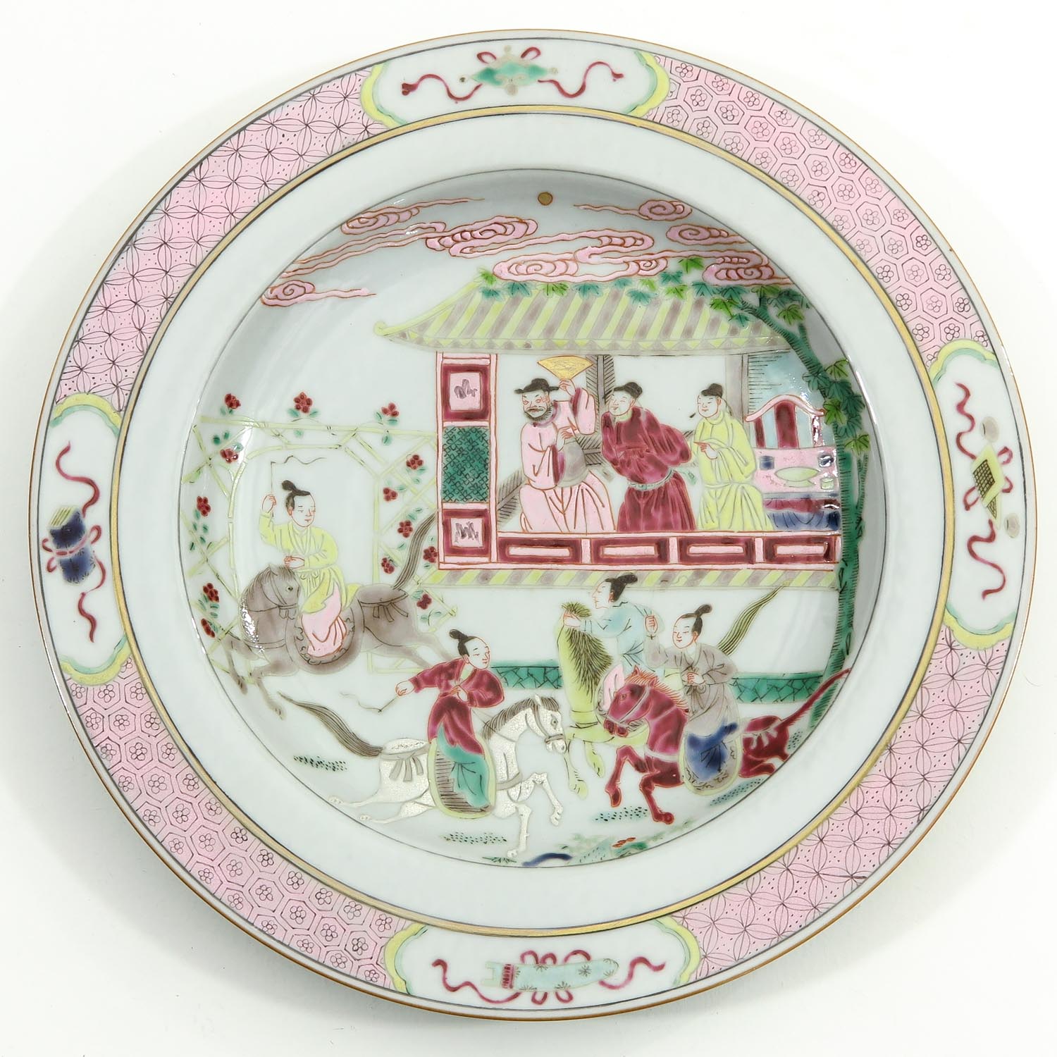 Two Famille Rose Plates - Image 3 of 10