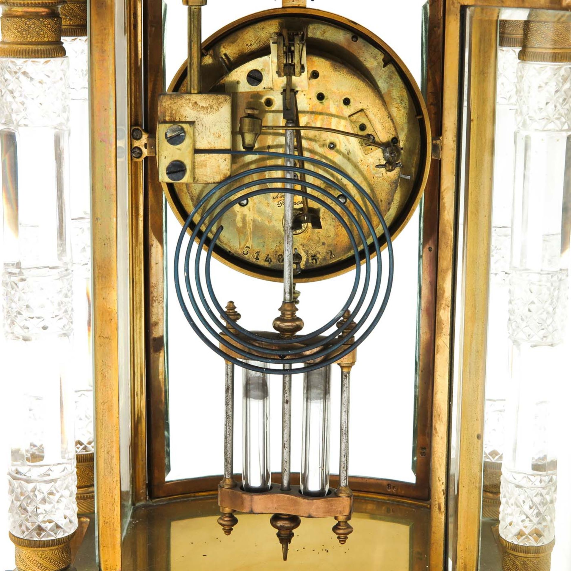 A Signed 19th Century Column Clock - Bild 7 aus 9