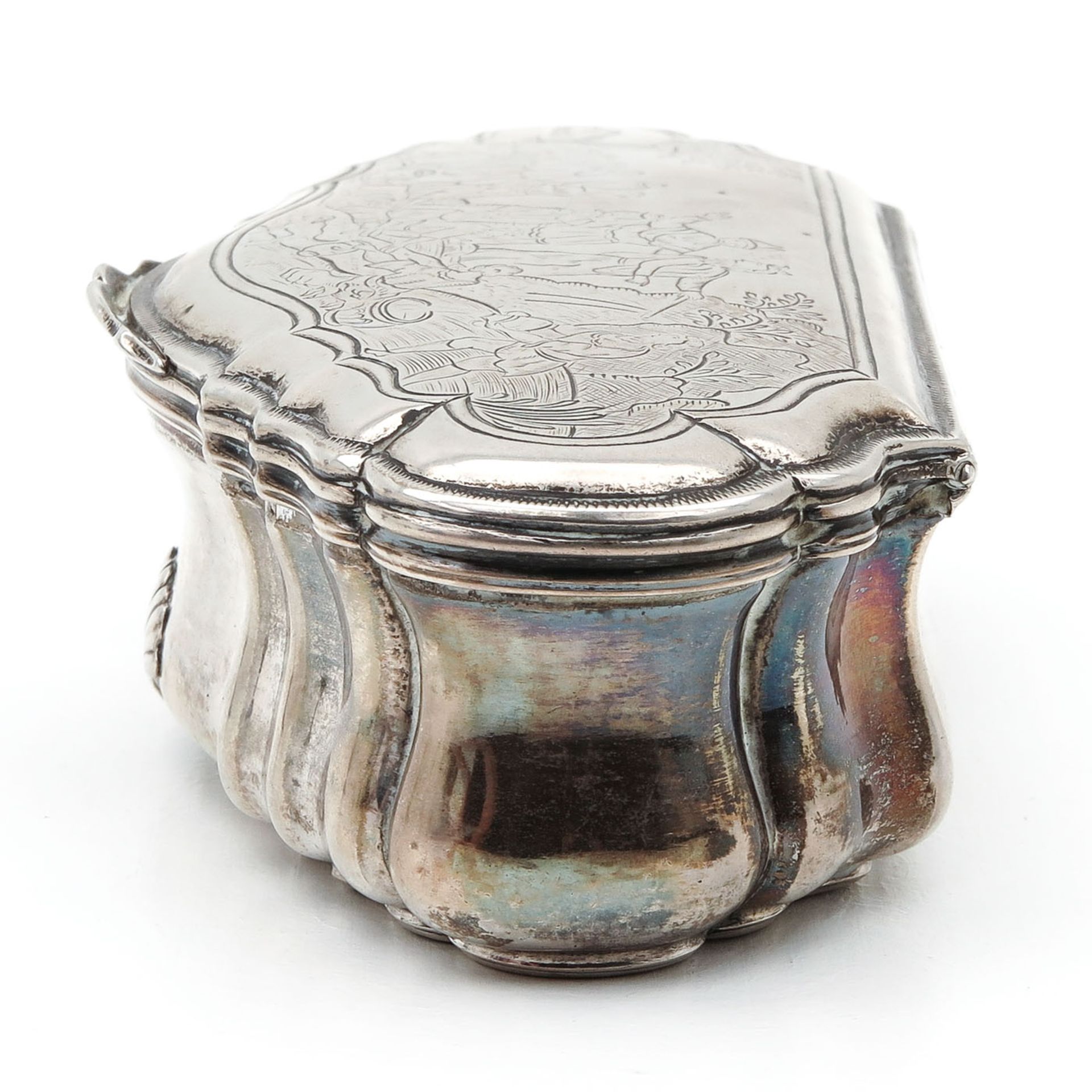 An Dutch Silver Tobacco Box - Bild 2 aus 8