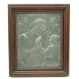 An Art Deco Framed Religious Work of Art