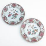 A Pair of Tobacco Leaf Decor Chargers