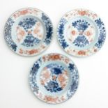 A Series of Three Imari Plates