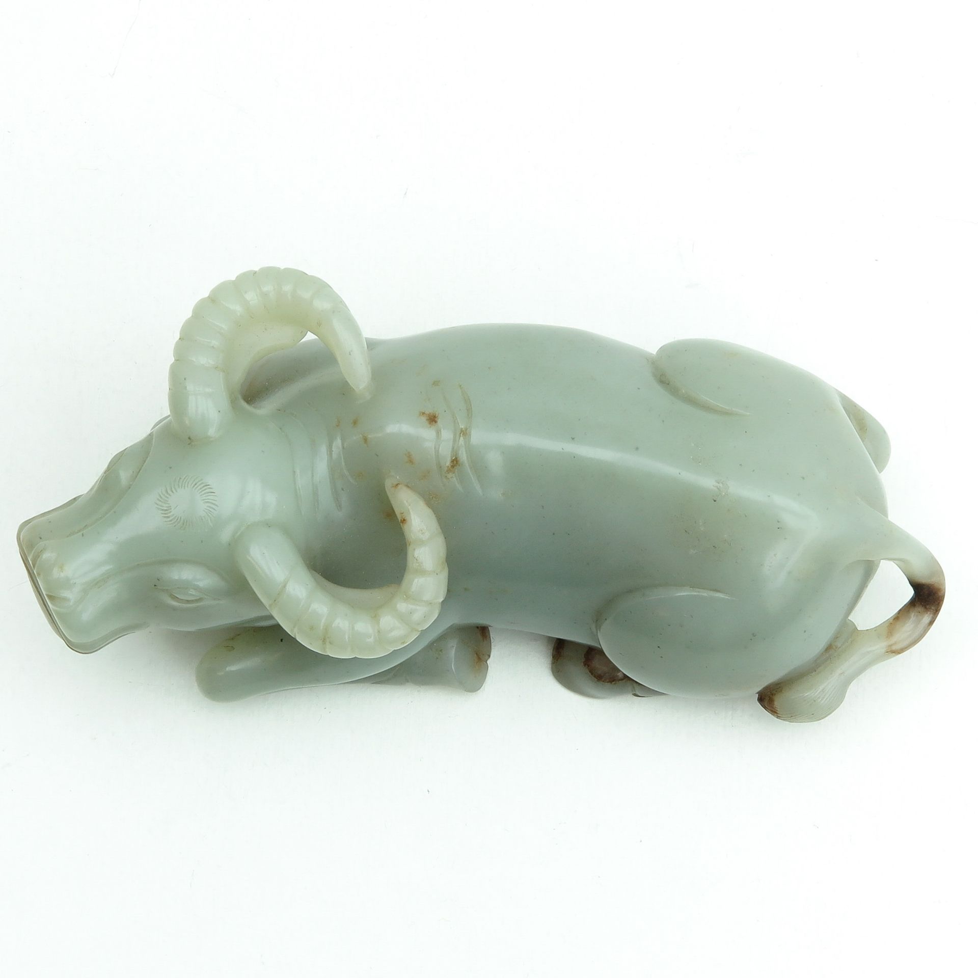 A Fine Carved Water Buffalo Sculpture - Bild 5 aus 9