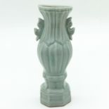 A Celadon Wall Vase