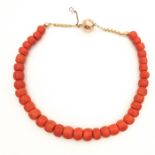 A 19th Century Red Coral Necklace