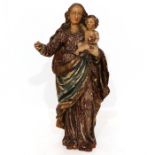 A 17th Century Carved Wood Religious Sculpture