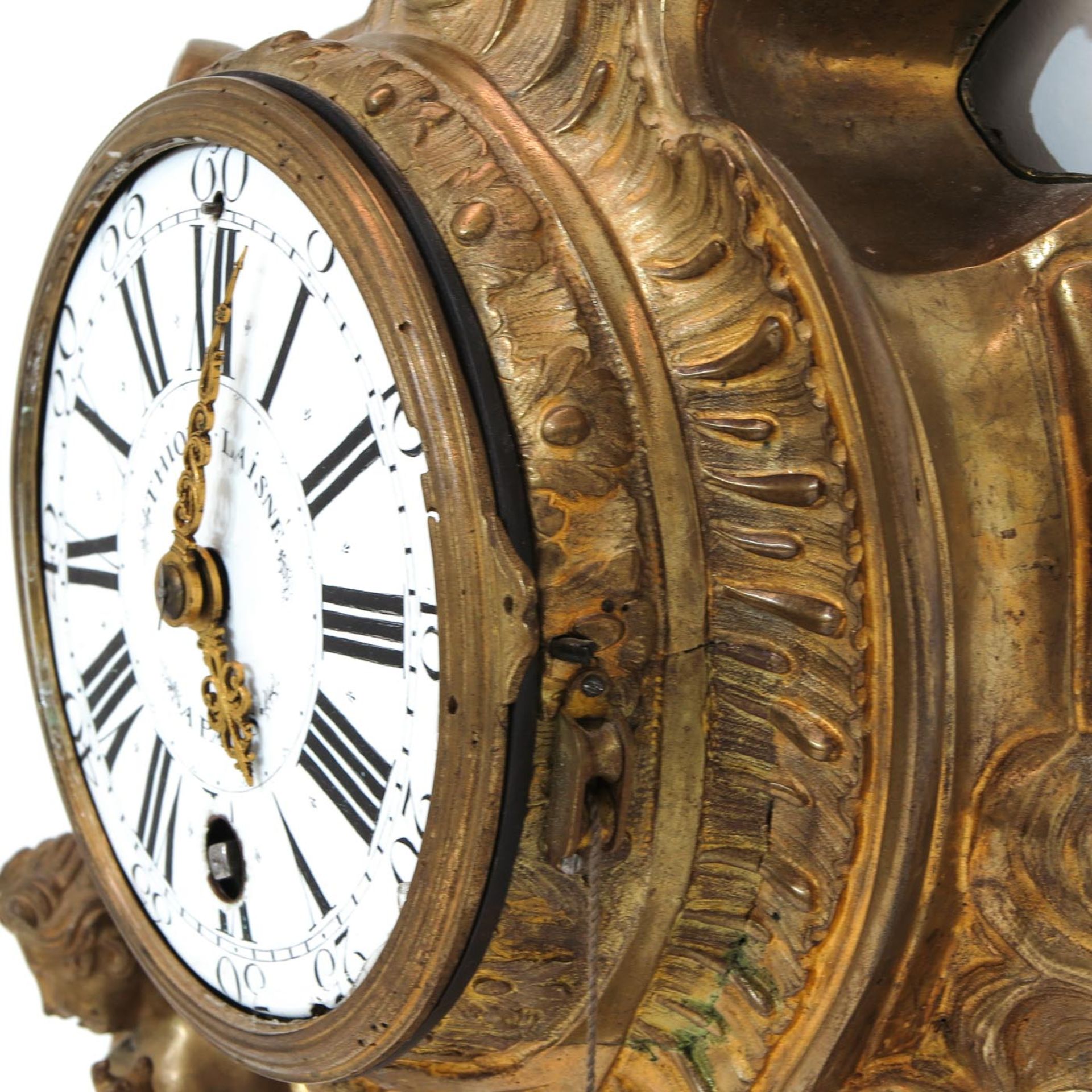 A Signed Louis XV Cartel Clock - Bild 4 aus 4
